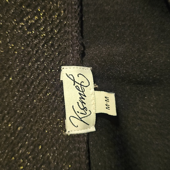 Kismet Black & Gold Sparkle Knit Mini Skirt - Picture 5 of 6